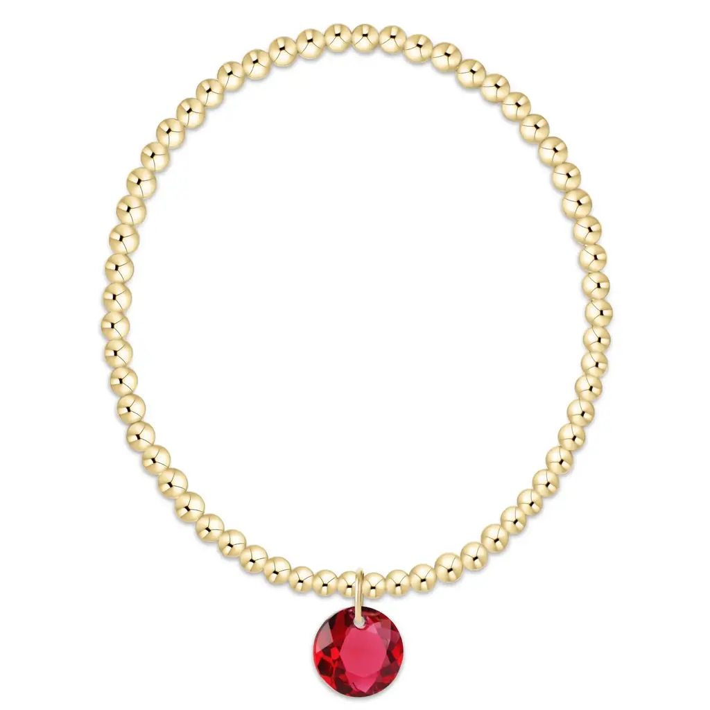 enewton Classic Gold 3mm Bracelet - Reflection Charm