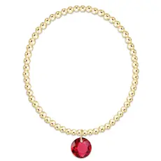 enewton Classic Gold 3mm Bracelet - Reflection Charm