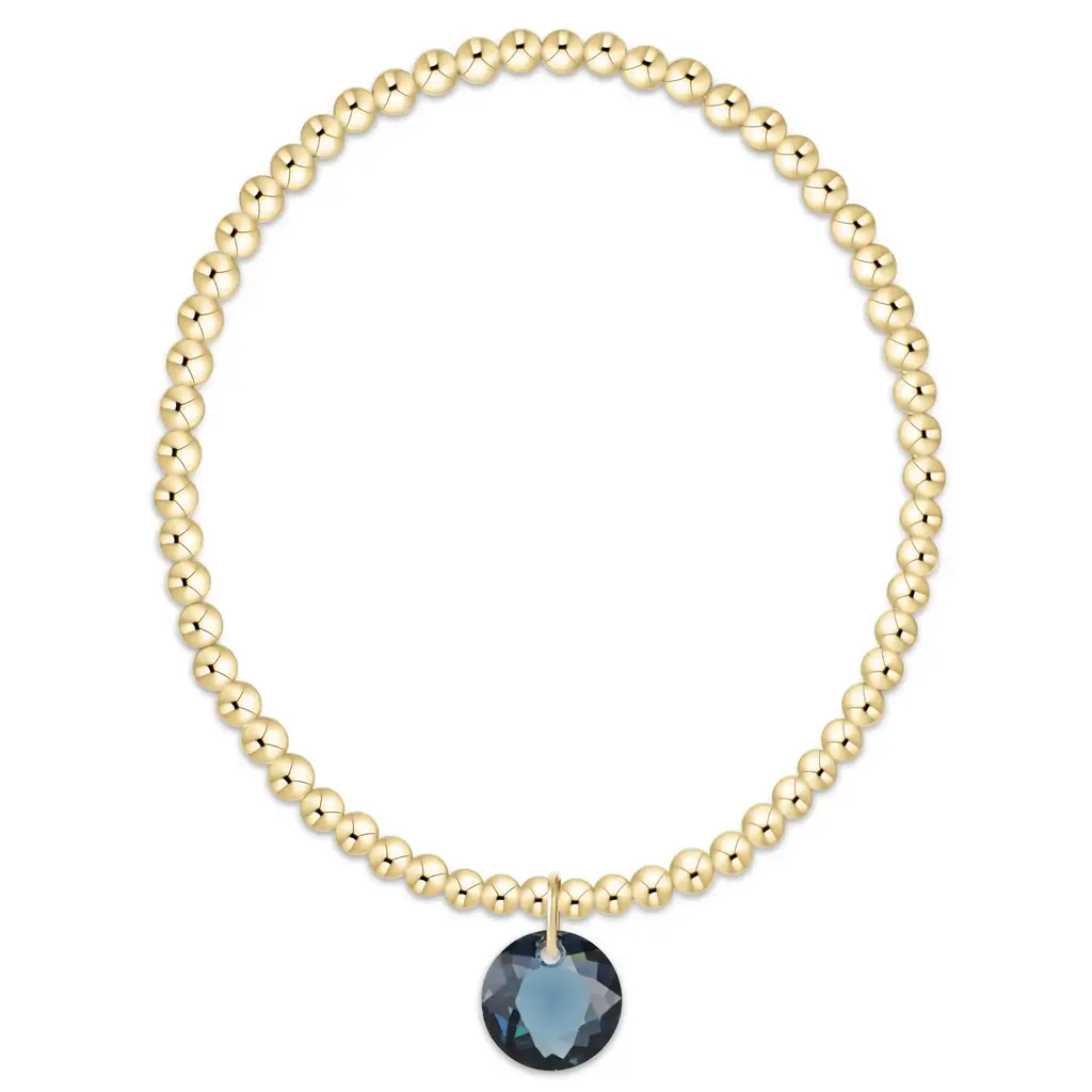 enewton Classic Gold 3mm Bracelet - Reflection Charm