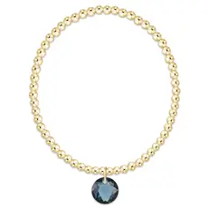 enewton Classic Gold 3mm Bracelet - Reflection Charm
