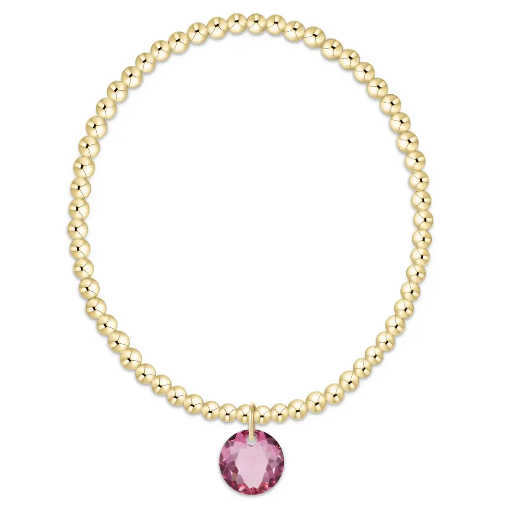 enewton Classic Gold 3mm Bracelet - Reflection Charm