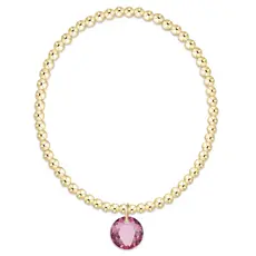 enewton Classic Gold 3mm Bracelet - Reflection Charm