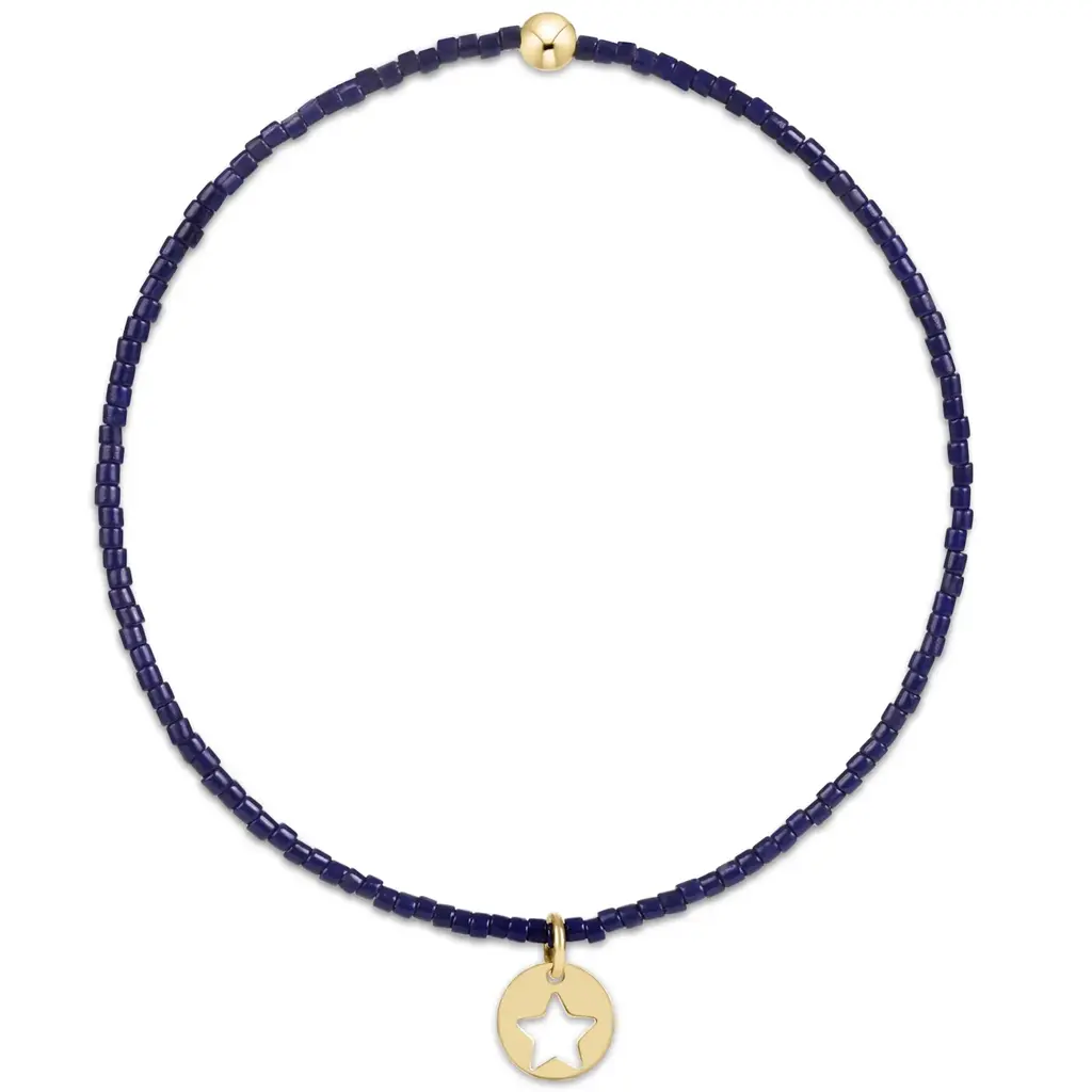 enewton Hope Classic Bracelet - Navy - Star Small Gold Disk