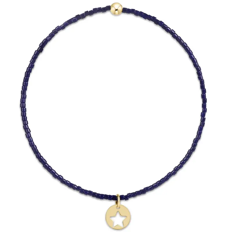 enewton Hope Classic Bracelet - Navy - Star Small Gold Disk