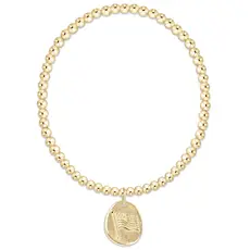 enewton Classic Gold 3mm Bracelet - Inspire America Gold Disk