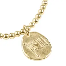 enewton Classic Gold 3mm Bracelet - Inspire America Gold Disk