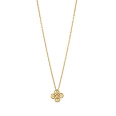 CAPUCINE DE WULF Berry Clover Double Sided Charm Necklace