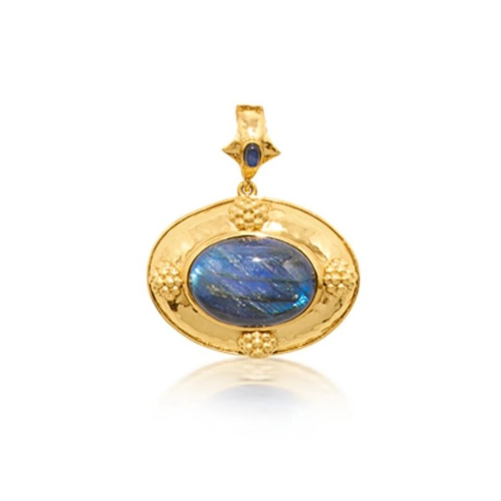 CAPUCINE DE WULF Cleopatra Pendant, Blue Labradorite