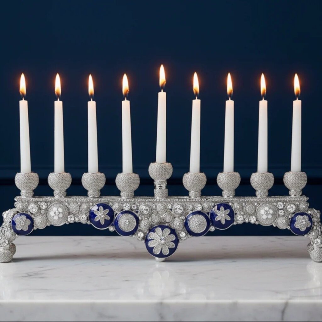 Olivia Riegel Blue & White Charisma Menorah