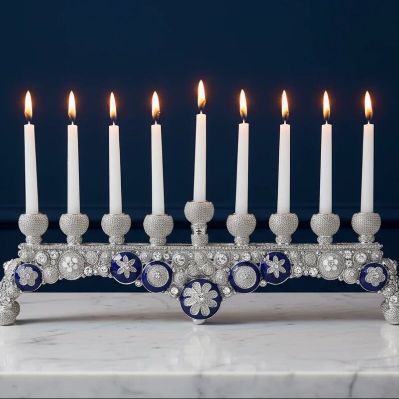 Olivia Riegel Blue & White Charisma Menorah