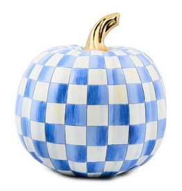 Mackenzie-Childs royal check medium pumpkin