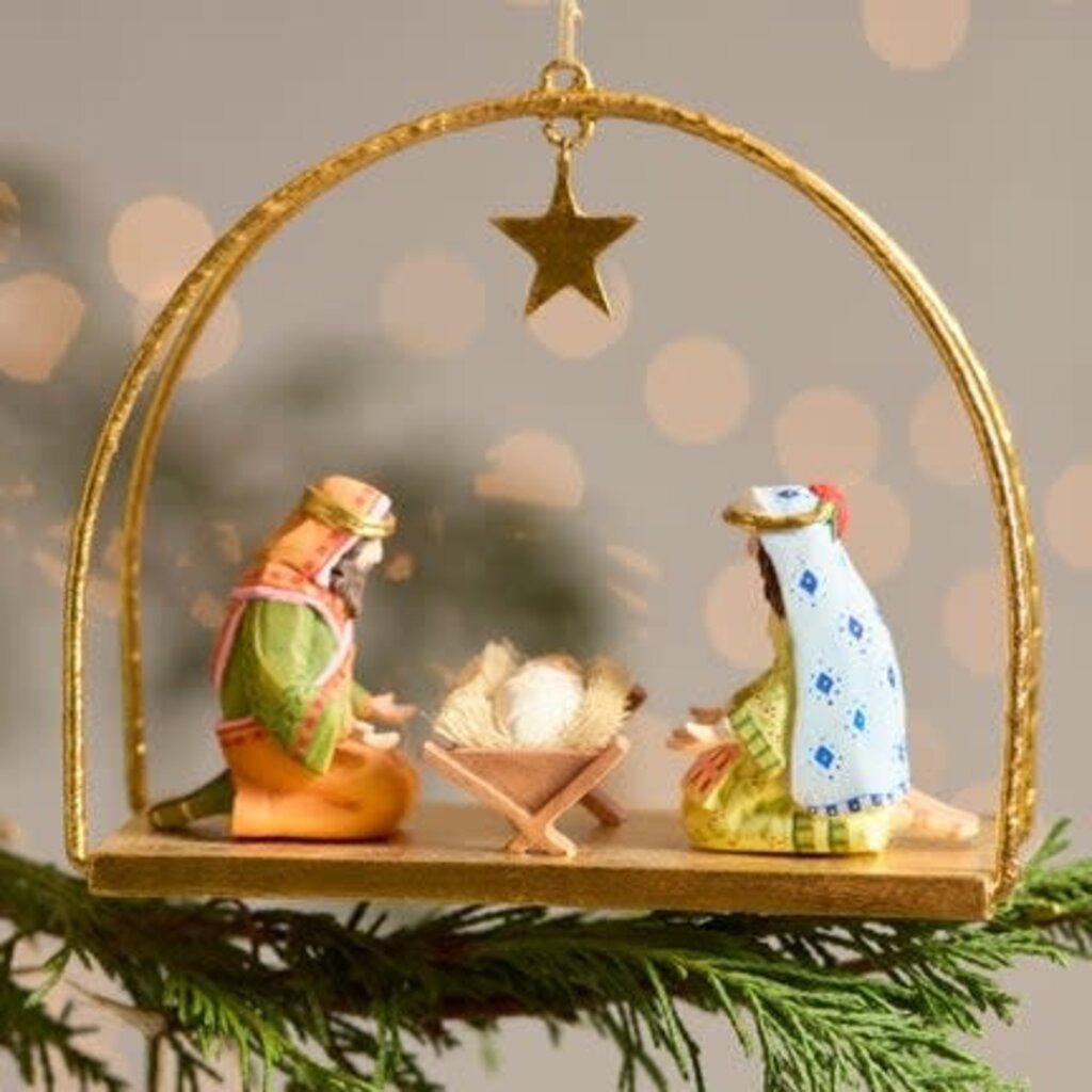 Patience Brewster Patience Brewster Nativity Family Ornament