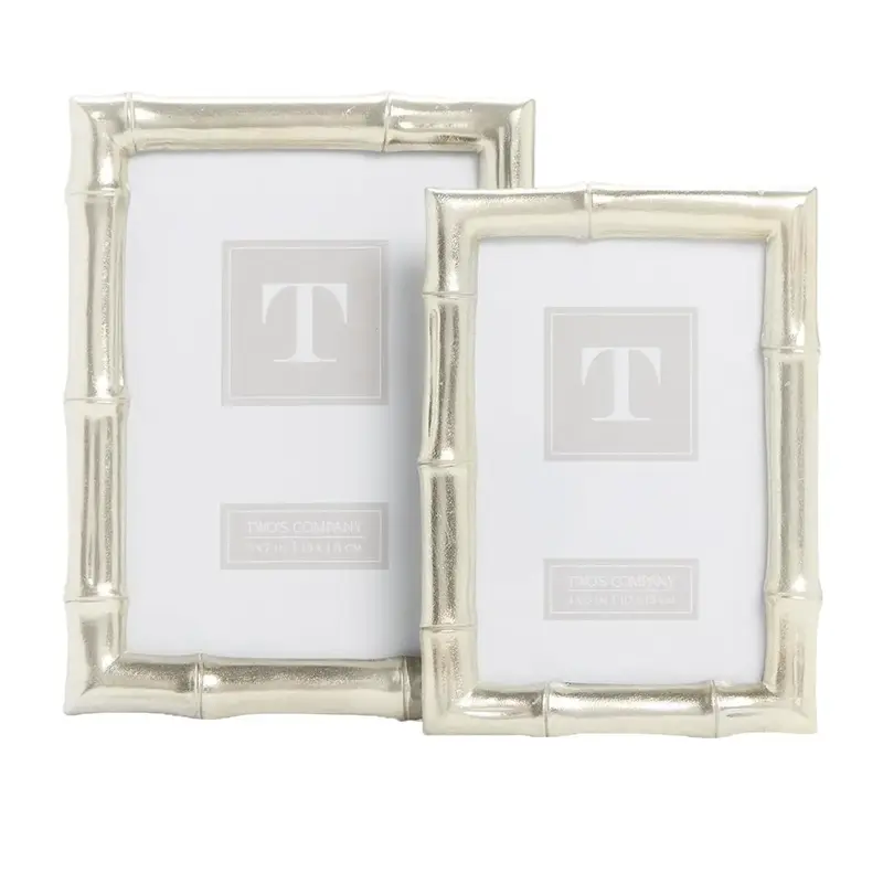 Silver Faux Bamboo Frame 5 x 7