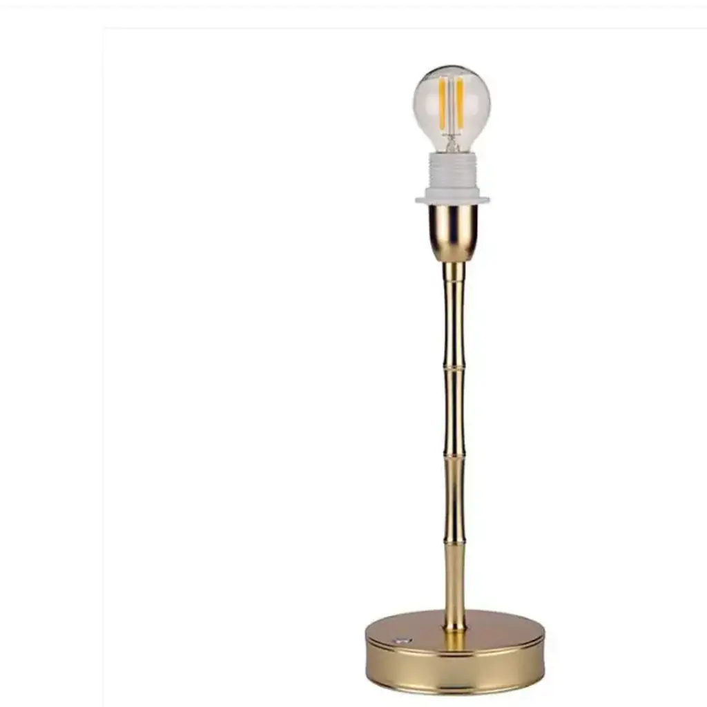 Bamboo Lamp Base Gold - 12"