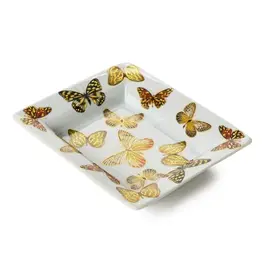7 1/2"Butterfly Garden Decorative Tray