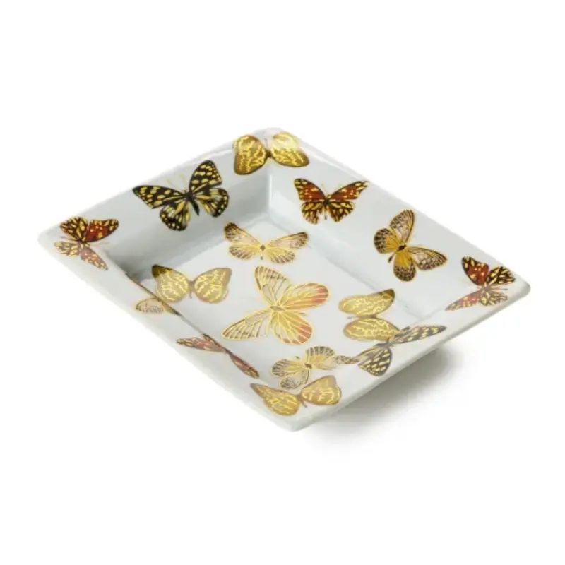 7 1/2"Butterfly Garden Decorative Tray