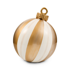 Mackenzie-Childs gold stripe medium tabletop ornament