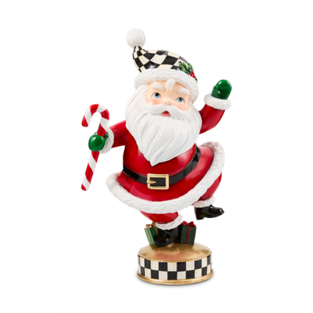 Mackenzie-Childs holiday twinkly toes santa figurine