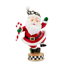 Mackenzie-Childs holiday twinkly toes santa figurine