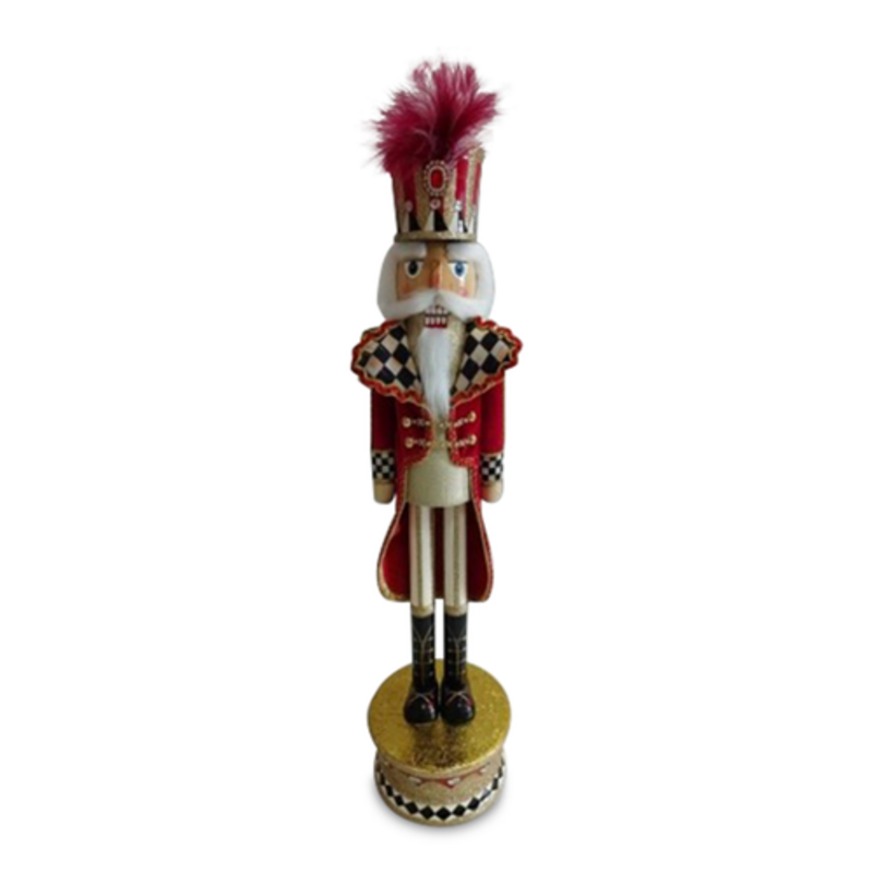 Mackenzie-Childs traditional christmas wood nutcracker
