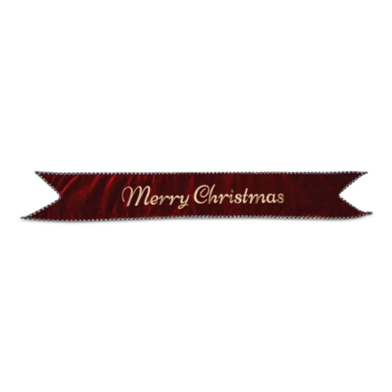 Mackenzie-Childs merry christmas red banner