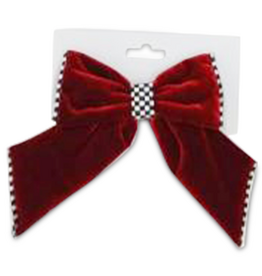 Mackenzie-Childs red velvet small bow