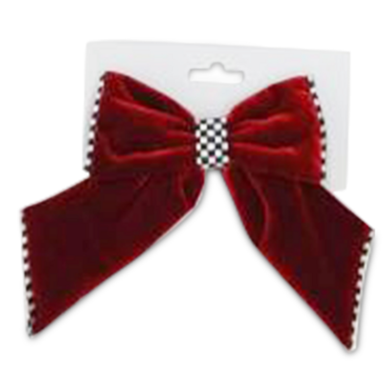 Mackenzie-Childs red velvet small bow
