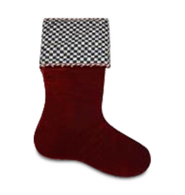 Mackenzie-Childs courtly check jumbo stocking