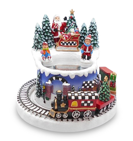Mackenzie-Childs musical ice skating winter scene