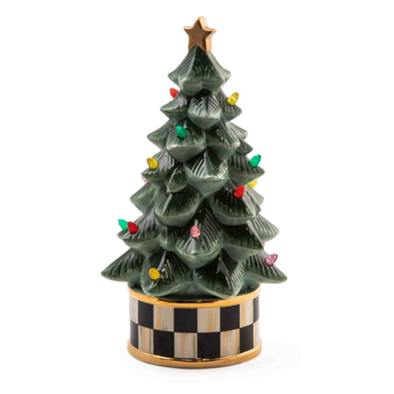 Mackenzie-Childs granny kitsch illuminated retro tree
