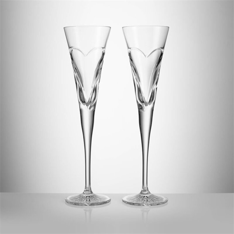 Waterford Celebrations Toast Flute Love Romance , Pair