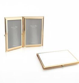 White & Gold Travel Frame