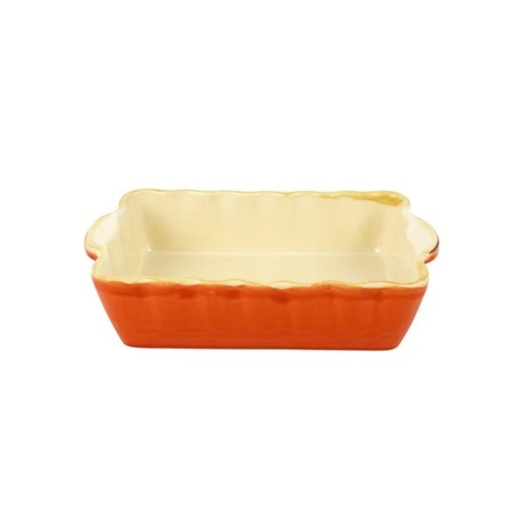 Vietri Italian Bakers Orange Small Rectangular Baker
