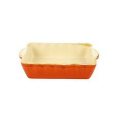 Vietri Italian Bakers Orange Small Rectangular Baker