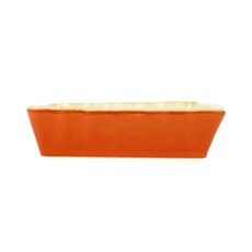 Vietri Italian Bakers Orange Large Rectangular Baker