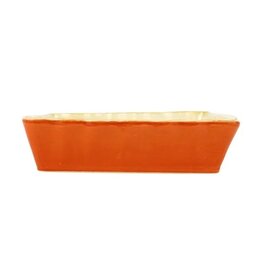 Vietri Italian Bakers Orange Large Rectangular Baker