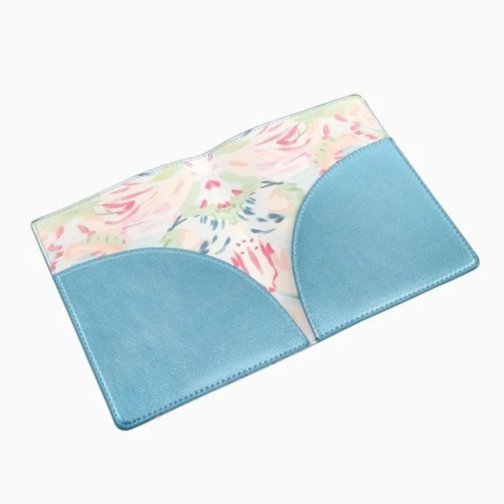 Metallic Light Blue Mahjong Card Folio