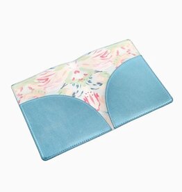 Metallic Light Blue Mahjong Card Folio