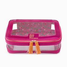 Metallic Pink Tile Storage Bag