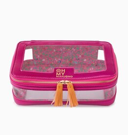 Metallic Pink Tile Storage Bag