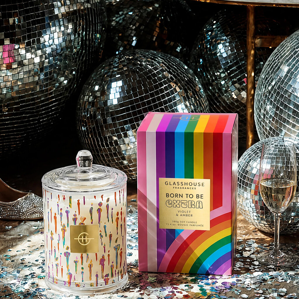 Glasshouse Fragrances GF 13.4 oz. Candle - Born To Be Extra - Pride - 26