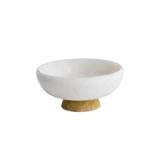 Sorbet Medium Rnd Bowl w/base, coconut/Matcha