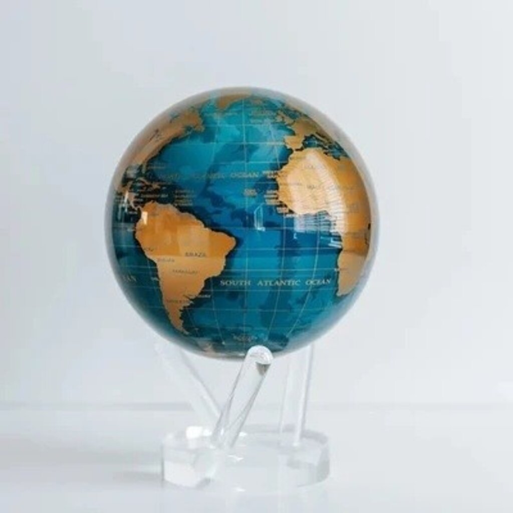 MOVA  International Ocean Blue Relief Map Globe, 6 inch