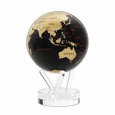 MOVA  International Aurum Ignis World  Globe , black and gold, 4.5 inch