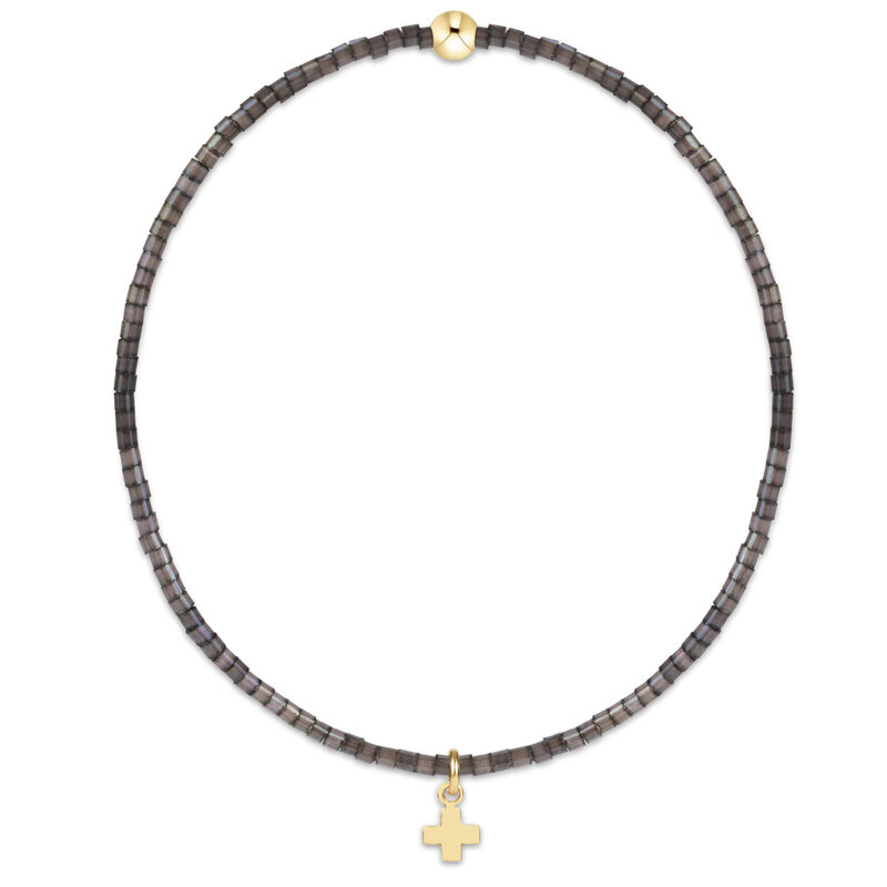 Hope Classic Moonlight Bracelet - Signature Cross Small Gold Charm