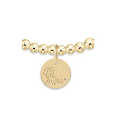 ECOLLEGIATE EXTENDS CLASSIC GOLD 3MM BRACELET - OLE MISS DISC