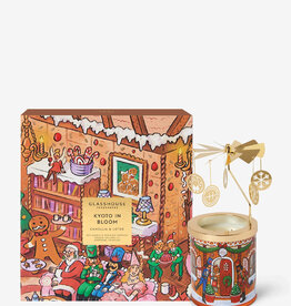 Glasshouse Fragrances 13.4 oz. Candle with Spinning Carousel Gift Set -
