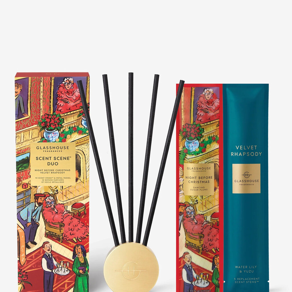 Glasshouse Fragrances Scent Scene Duo - Night Before Christmas & Velvet