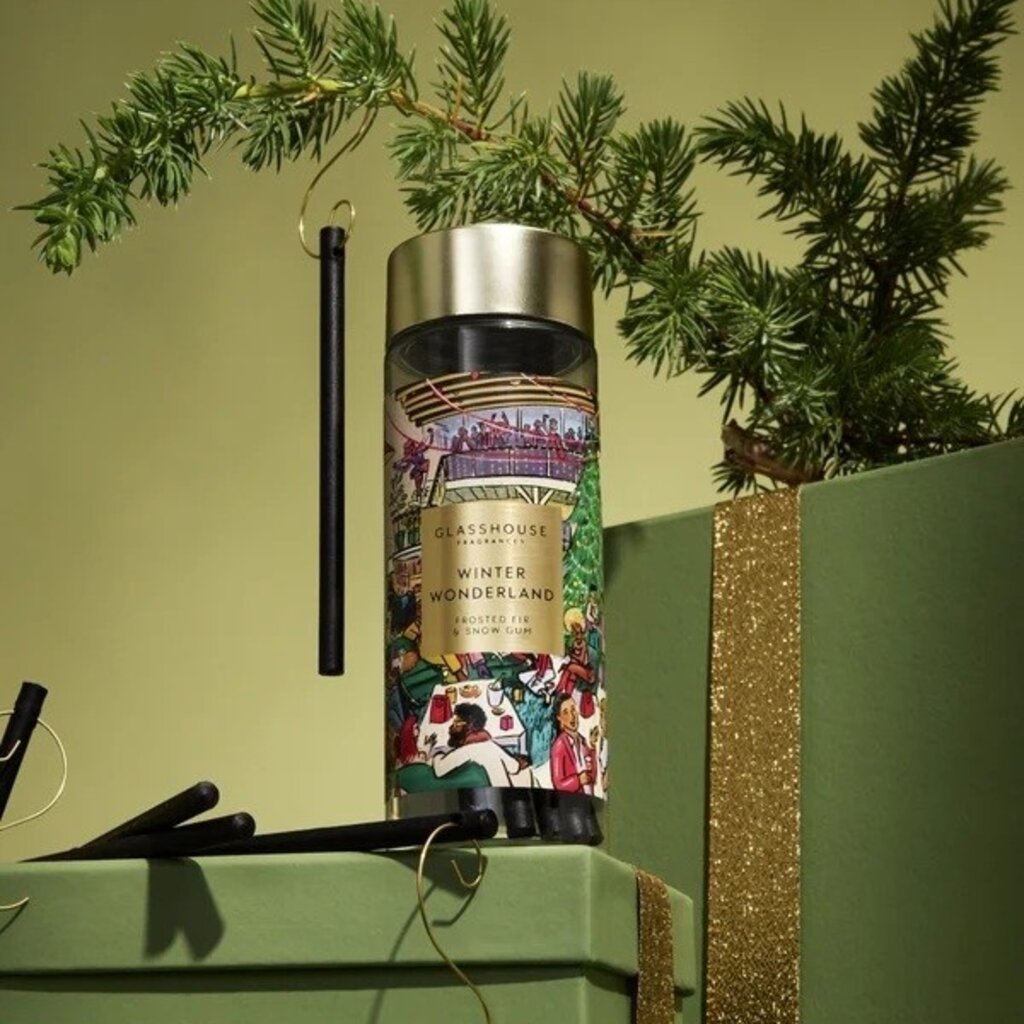 Glasshouse Fragrances 10 Tree Scent Stems -Winter Wonderland