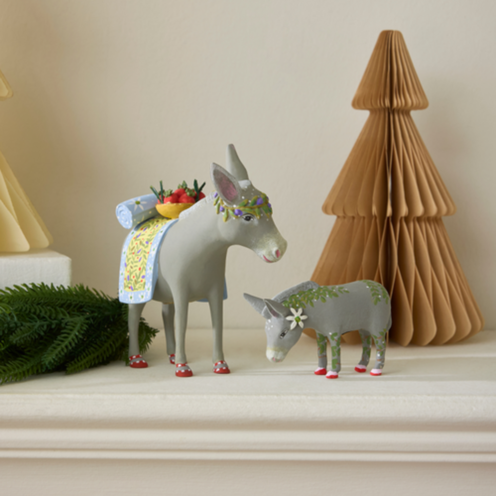Mackenzie-Childs patience brewster nativity mother & baby donkey figures